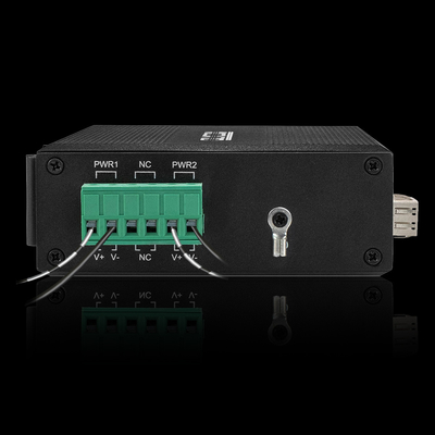 Interruptor portuário da fibra do ponto de entrada de DC48V 2 industriais com 2 gigabits SFP para o sistema de segurança
