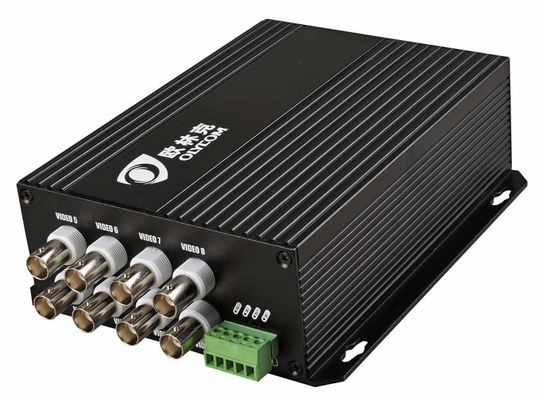 1550nm Fibra Óptica HD Conversor de Vídeo Com RS485 Dados 8ch Port 1080p AHD CVI TVI 20km Bnc Extender