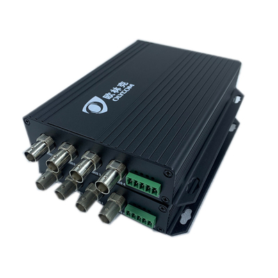 Conversor de vídeo de fibra óptica de 4 canais Simplex de modo único 20 km FC com dados reversos