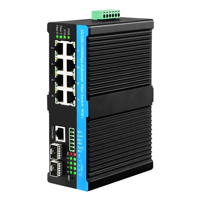 8 Portos Ultra PoE VLAN Switch gerenciado Gigabit Ethernet 802.3bt Compatível Budget 720W