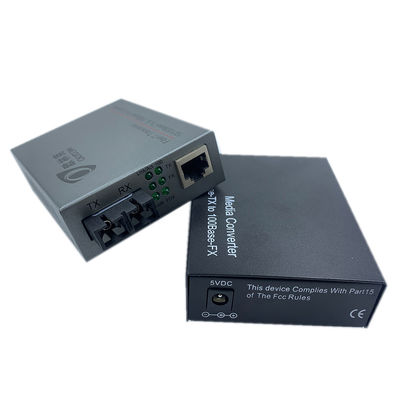 cabo opcional 5Km Max On MMF do conversor de 2A Mini Fiber Optic Ethernet Media
