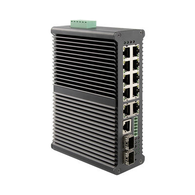 Interruptor controlado industrial portuário do ponto de entrada de Gigabit Ethernet 40Gbps 8 até 90W