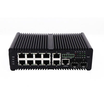 Interruptor controlado industrial portuário do ponto de entrada de Gigabit Ethernet 40Gbps 8 até 90W