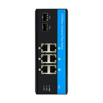 Interruptor de rede endurecido porto dois SFP, interruptor portuário de Gigabit Ethernet da certificação 6 do FCC