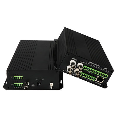 4ch avoirdupois equilibrou a fibra video do ST do conversor DC5V dos meios dos ethernet audio