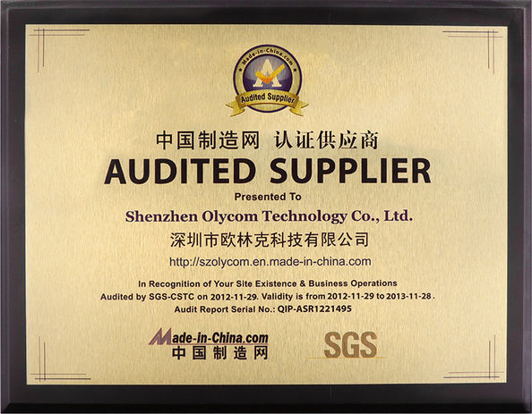 China Shenzhen Olycom Technology Co., Ltd. Certificações