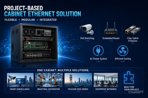 mais recente caso da empresa sobre A Project-Based Cabinet Ethernet Solution