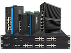 OIycom 30W/60W/90W DIN Gerenciados DIN PoE Switches