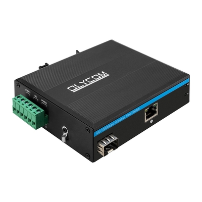 Qualidade  Industrial SFP Gigabit PSE PoE Media Converter 1.25G Optical Slot 15.4W / 30W fábrica