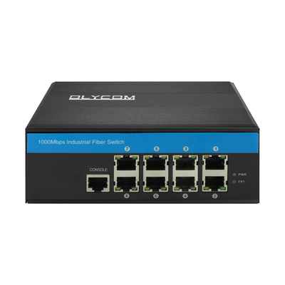 O CLI controlado esperto industrial do interruptor SNMP dos ethernet do porto do gigabit 8 8 controlou DC12V
