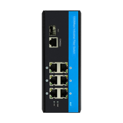 Gigabit Ethernet Switch gerenciado 2.5G Fiber Din Rail DC12V Suporte CLI SNMP ERPS