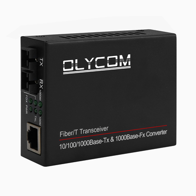 conversor duplo multimodo 10 dos meios da fibra 850nm de 500m/100/1000M Network Ethernet