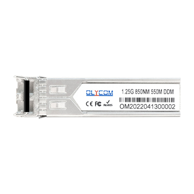 Industrial 1.25G SFP Module 850nm Multimode 550m Duplex LC DDM para Gigabit Switch