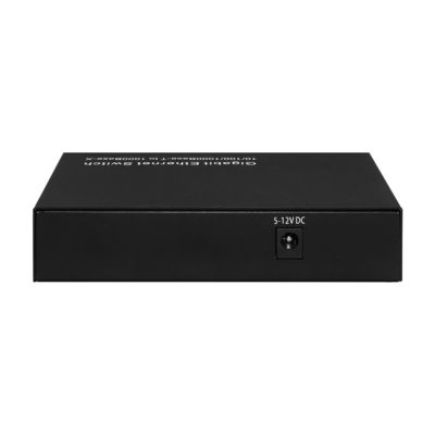 4 portas Gigabit Commercial Ethernet Switch SFP Fibra Óptica DC5V não gerenciado