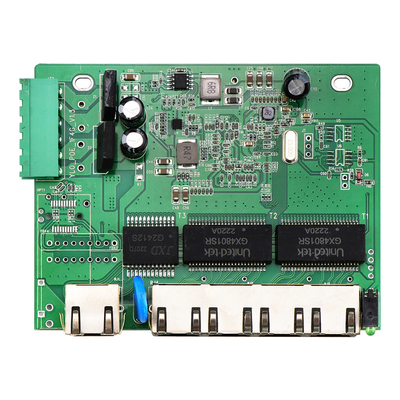 Mini Switch Ethernet Grau Industrial 5 portas Full Gigabit não gerenciado PCBA 9V 12V 24V