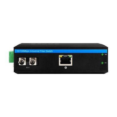 Mini Conversor de Mídia Robusto Gigabit Ethernet Não Gerenciado Fibra ST 30km Duplo DC12V CE FCC