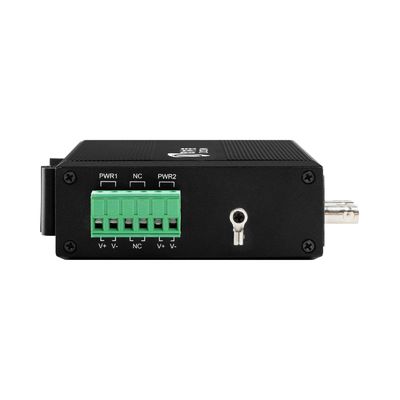 Mini Conversor de Mídia Robusto Gigabit Ethernet Não Gerenciado Fibra ST 30km Duplo DC12V CE FCC