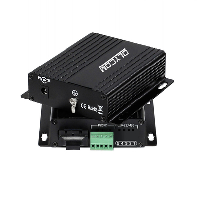 RS232 Modem de Fibra Óptica Serial 40KM Dual Fibra SC Port Compacto de Tamanho Montado na Parede