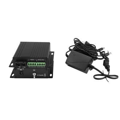 RS232 Modem de Fibra Óptica Serial 40KM Dual Fibra SC Port Compacto de Tamanho Montado na Parede