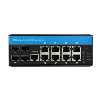 2.5G Lite Layer 3 Ring Managed Ethernet Switch 12 Port ERPS RSTP Din Rail Montado