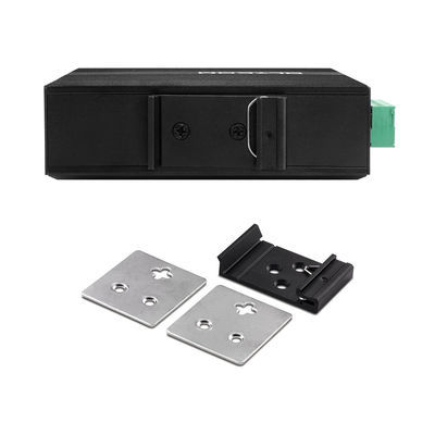 Interruptor Ethernet não gerenciado de 6 portas industrial 100M/1000M Fibra SFP de detecção automática DC24V DC