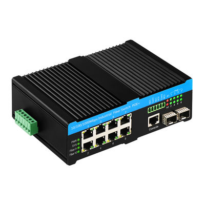 Gigabit 802.3bt PoE gerenciado 8 Port Switch 2.5G Fibra Web L2 gerenciado sem ventilador 720W