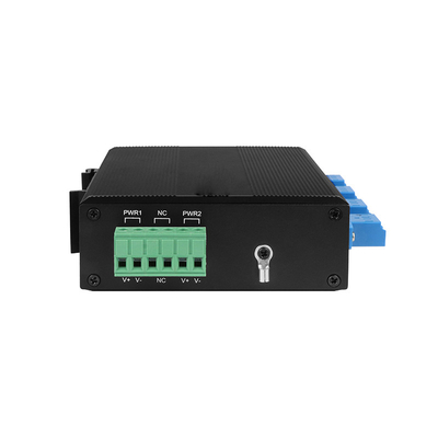 Multimodo 8 Port LC Port Fiber Bypass Switch para Proteção Óptica DIN35 montado