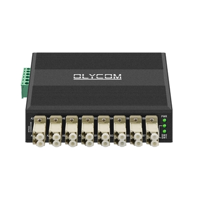 OM-FBS-44-MLC MULTIMODE OPTICAL BYPASS MODULE 8 PORT LC CONNECTOR DIN montado 12V 24V