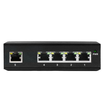 5 portas Rj45 Gigabit Ethernet não gerenciado Switch Ip40 E-Mark Din-Rail Industrial
