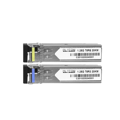 1.25G SFP Modulo de modo único 1310nm/1550nm Transceptor óptico simplex de 20 km