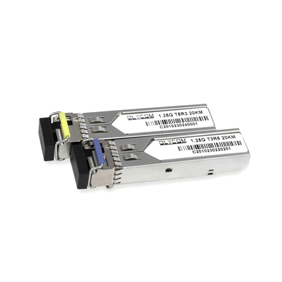1.25G SFP Modulo de modo único 1310nm/1550nm Transceptor óptico simplex de 20 km