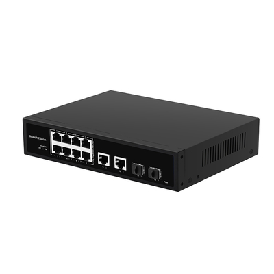 8 portas POE Gigabit Fiber Switch POE Watchdog com 4 portas SFP/RJ45 Uplink 120W