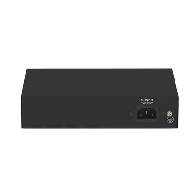 6 Port Gigabit PoE Switch 250 Metros Extensão VLAN Orçamento de Energia 60W Entrada 220V