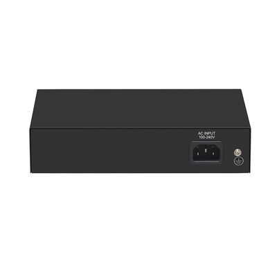 4 portas Gigabit Fiber Switch PoE Af/At 60W com 1 SFP/Copper Uplink Commercial Grade CE