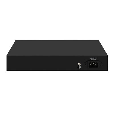16 Port PoE Switch 10/100M Ethernet com 2 SFP/RJ45 Uplink Para câmeras de vigilância de vídeo 300W Budget