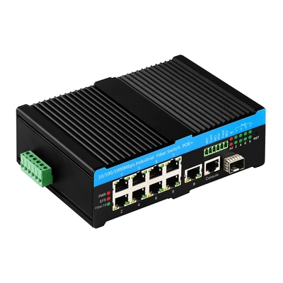 8 Portos Ultra PoE L2 Gerenciado Switch ERPS 2.5G Anel com 1SFP/RJ45 Uplink PoE Af/At/Bt