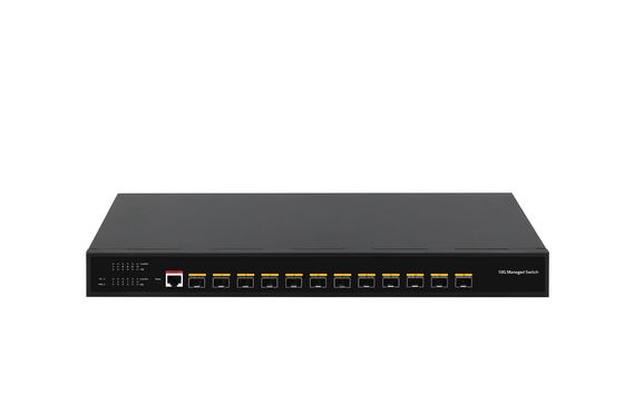 Switch L3 Gerenciado de Fibra de 12 Portas 10G Switch de Fibra Óptica 12* Portas SFP+