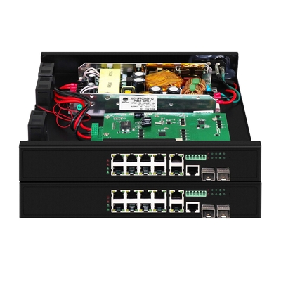 8 Portos Poe Switch com 90W gerenciados 2*2.5Gb portas SFP + 2 portos combinados POE switch de fibra