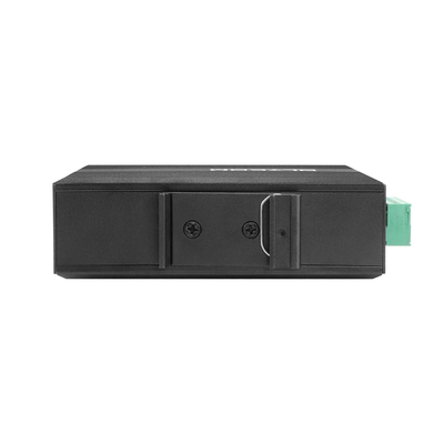 Comutador de rede industrial de gigabit 100/1000M Fibra Ethernet Din Rail não gerenciado DC24V