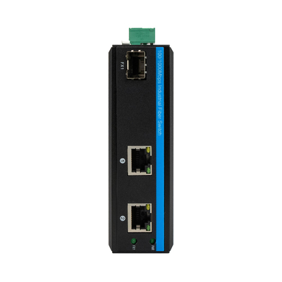 Mini Gigabit 2RJ45+SFP Poe Switch Convertidor de Fibra Óptica para Área Livre