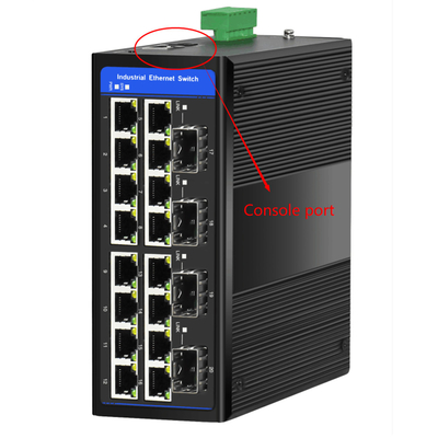 20 Portos Gigabit Din Gerenciado Switch Layer 2 Baseado em 4 SFP Slots Support Ring ERPS