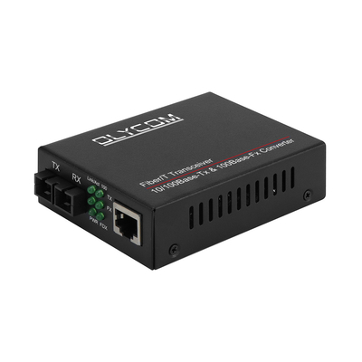 10/100mbps de fibra óptica de mídia Transceptor 1310nm Media Converter MM 2km