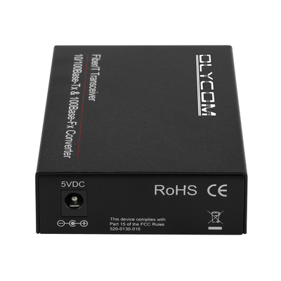 Conversor duplo dos meios da fibra do conector 60KM do SC do único modo da fibra do gigabit do ODM 10/100/1000M do OEM