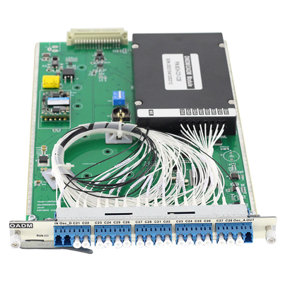 8 Portos Ópticos Adicionar Drop Multiplexing OADM Cartão CWDM DWDM C21~C28 Plug And Play