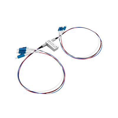 D2×2B Desvio mecânico Comutador óptico LC Conector de modo único Conexão cruzada