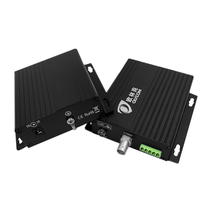 1 canal de vídeo de CCTV analógico RS485 Fibra de dados Convertidor de mídia 720P DC5V