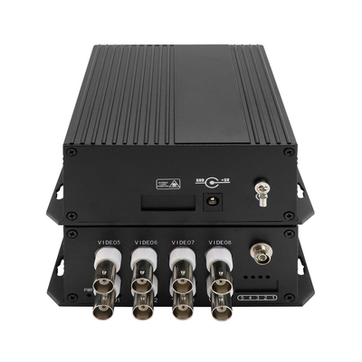 Conversor de fibra óptica digital analógica de 8 portas CCTV Monitoramento de vídeo coaxial DC5V