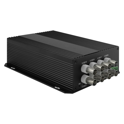 Conversor óptico de dados de vídeo analógico de CCTV SECAM Compatível com 8 portas SC/ST/FC Fibra