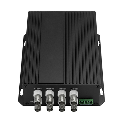 Conversor óptico de dados de vídeo analógico de CCTV SECAM Compatível com 8 portas SC/ST/FC Fibra