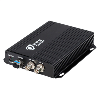 3G-SDI Transmissor Óptico de Vídeo Receptor BNC Port With 2 SDI Output DC12V SFP Slot